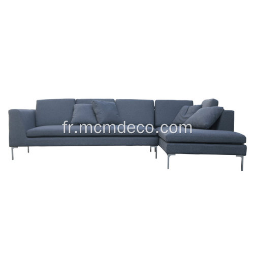 Sofa sectionnel en tissu B &amp; B Italia forme L, Charles